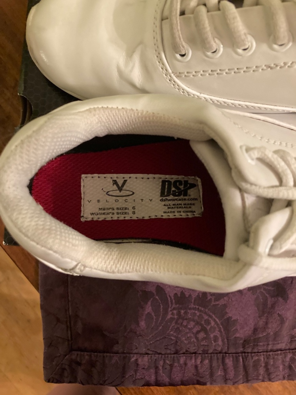 DSI Velocity White Marching Shoes - Picture 6 of 7